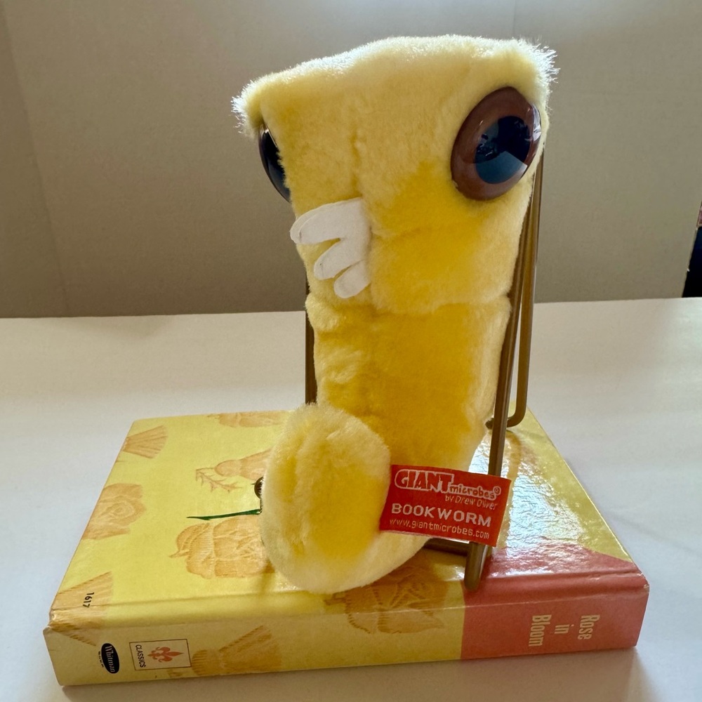 Giant Microbes Bookworm Plush Toy